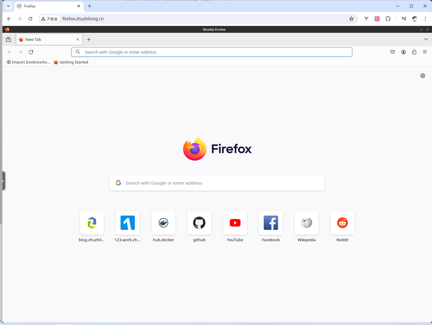 firefox初始界面